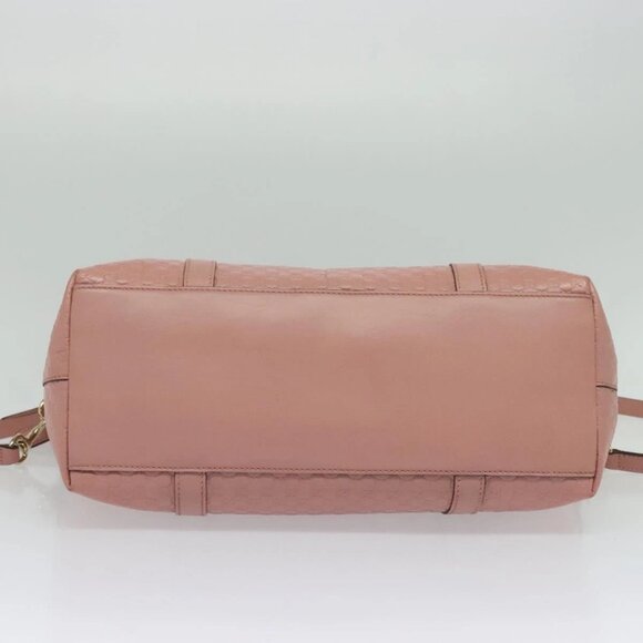 GUCCI Micro GG Canvas Micro Guccissima Bag Leather Outlet 449655 Auth 137915 - Picture 10 of 16